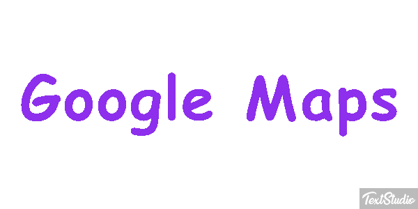 Google Maps Effetto testo