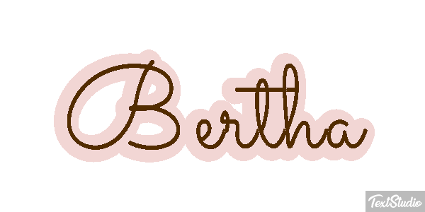 Bertha Text effect