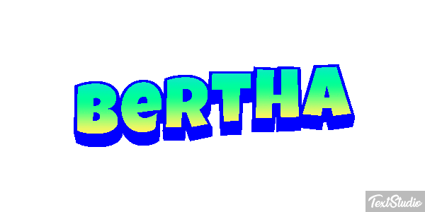 Bertha Text effect
