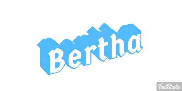Bertha Text effect