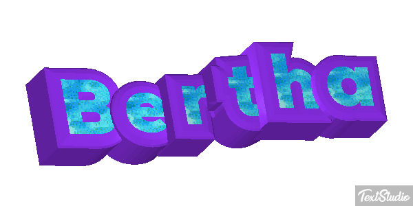 Bertha Text effect