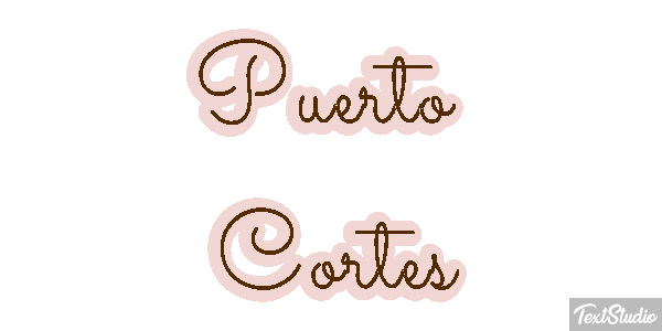 Puerto Cortés Efekt tekstowy