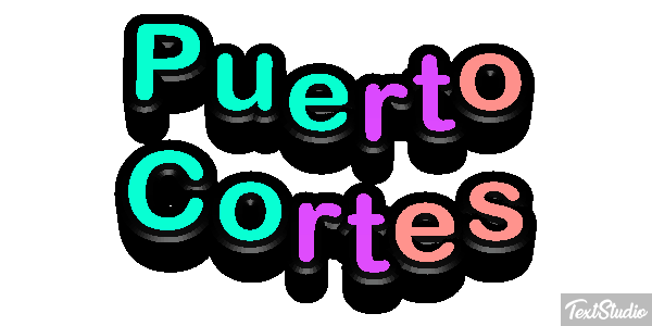 Puerto Cortés Efekt tekstowy