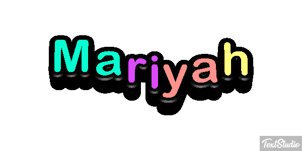 Mariyah Text effect