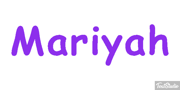 Mariyah Text effect