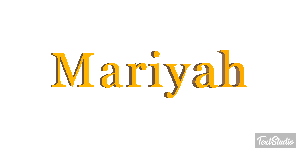 Mariyah Text effect
