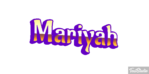 Mariyah Text effect