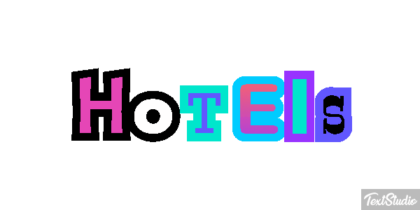 Hotels Effetto testo