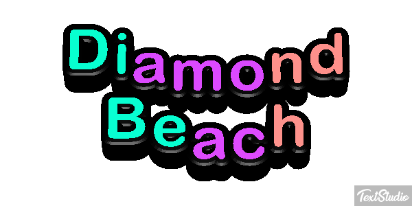 Diamond Beach Effetto testo
