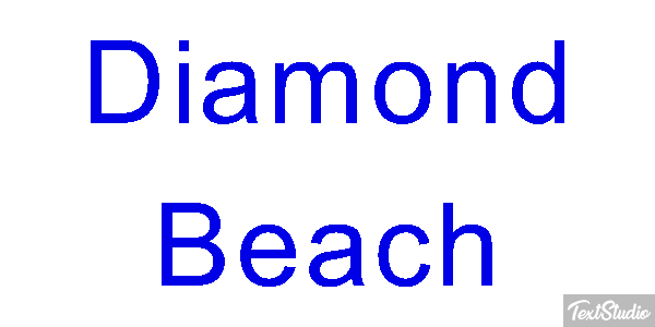 Diamond Beach Effetto testo
