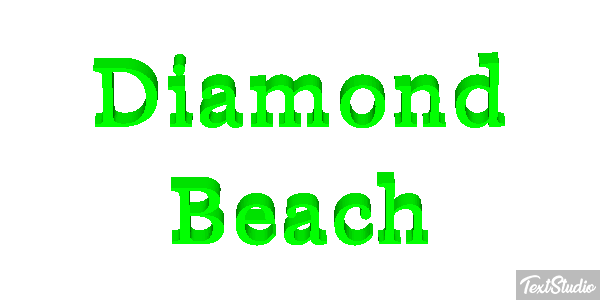 Diamond Beach Effetto testo