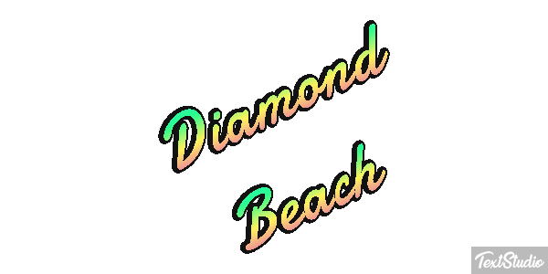 Diamond Beach Effetto testo
