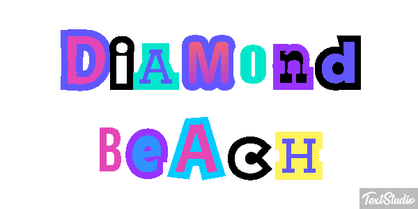 Diamond Beach Effetto testo