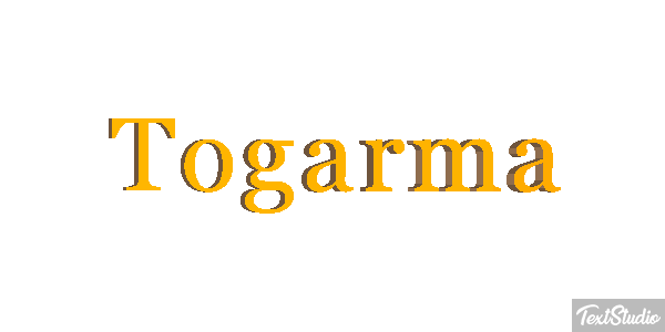 Togarma Efeito do texto