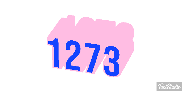 1273 Text effect