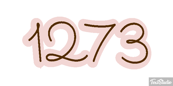 1273 Text effect