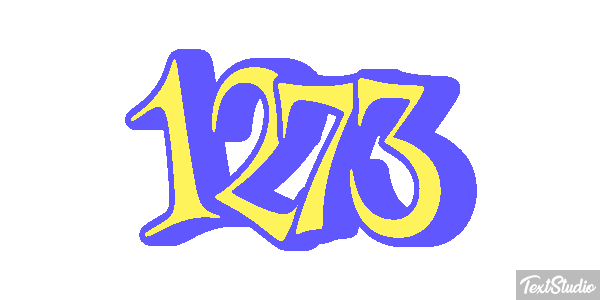 1273 Text effect