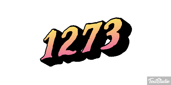 1273 Text effect