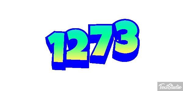 1273 Text effect