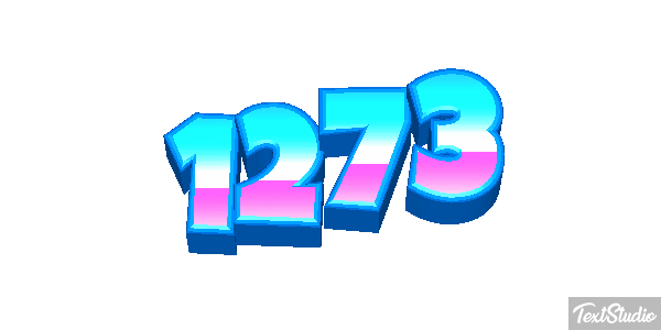 1273 Text effect