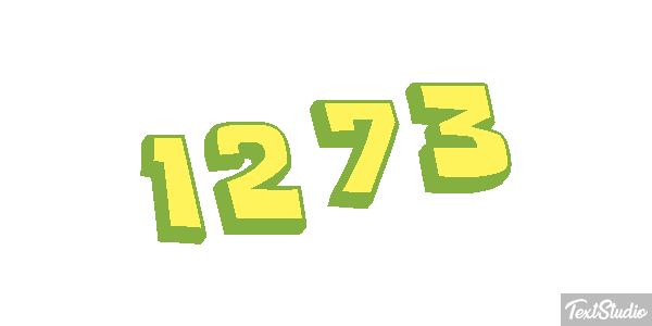 1273 Text effect