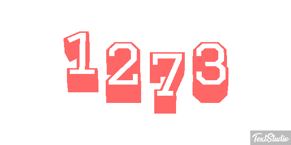 1273 Text effect