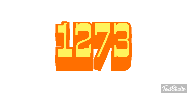 1273 Text effect