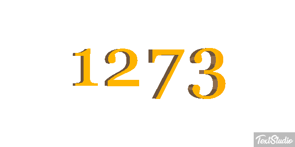 1273 Text effect