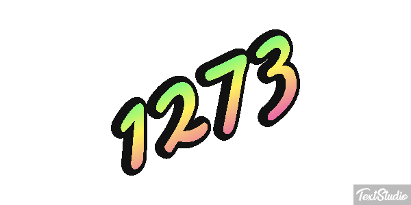 1273 Text effect