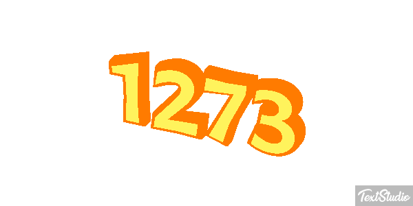 1273 Text effect