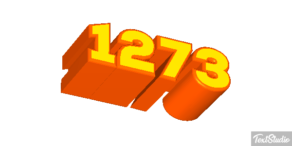 1273 Text effect