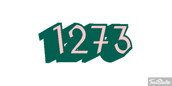 1273 Text effect