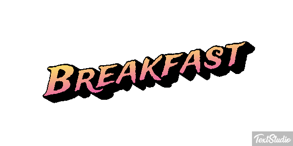 Breakfast Effetto testo