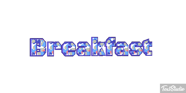 Breakfast Effetto testo