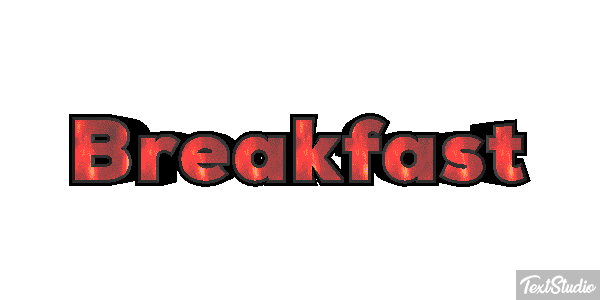 Breakfast Effetto testo
