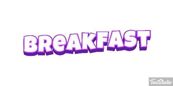 Breakfast Effetto testo