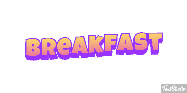 Breakfast Effetto testo