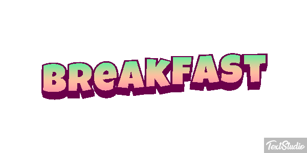 Breakfast Effetto testo