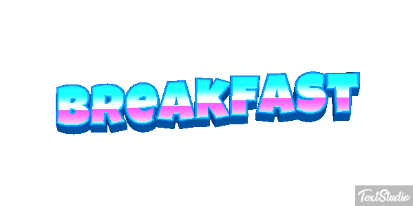 Breakfast Effetto testo