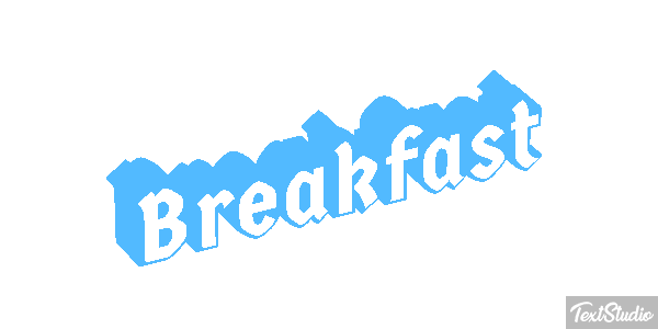 Breakfast Effetto testo