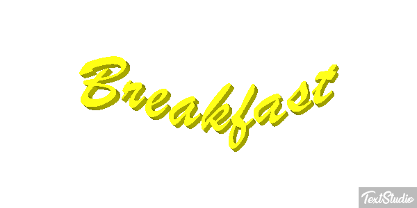 Breakfast Effetto testo