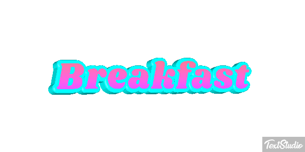 Breakfast Effetto testo