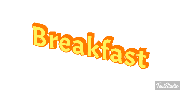 Breakfast Effetto testo
