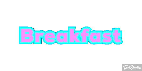 Breakfast Effetto testo