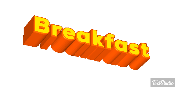 Breakfast Effetto testo