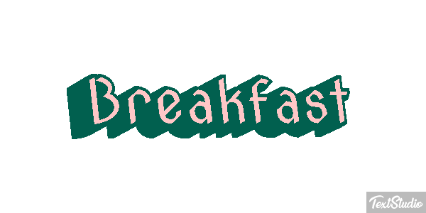 Breakfast Effetto testo
