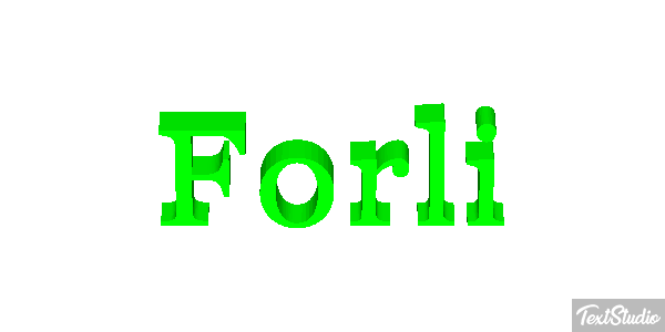 Forlì Effetto testo