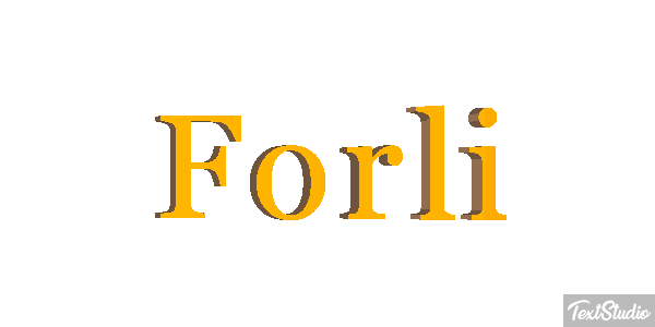 Forlì Effetto testo