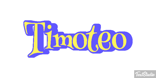 Timóteo Text effect