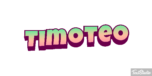 Timóteo Text effect